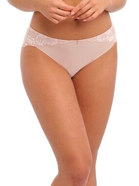 NEW Fantasie Aubree Lace Keyhole Brief Panty 6935 Natural Beige (Nude) Rose Gold